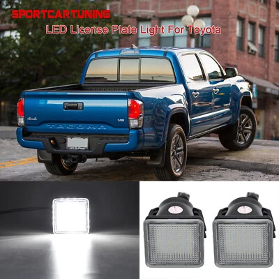 Full LED License Plate Lights Lamps For 2016-2021 Toyota Tacoma 2014-2021 Tundra - Image 1 of 4
