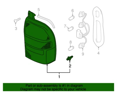Luz trasera derecha Suzuki OEM XL-7 Grand VITARA 1999-2003 Z146 Foto 1 de 4