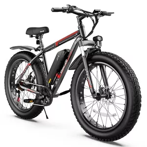 Electric Bike for Adult,26'' Ebike 25/20mph Mountain Bicycle 500W 48V Commuter~ - Picture 1 of 180