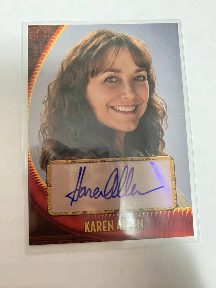 Karen Allen Marion Ravenwood INDIANA JONES 2008 Autographed Topps Trading Card - Image 1 of 2