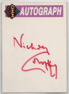 Tarjeta coleccionable autógrafo NICHOLAS COURTNEY, DOCTOR WHO Cornerstone serie 2, 1995 - Imagen 1 de 1