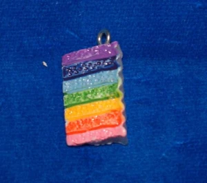 Set of 12 Rainbow Wedge Charm Craft Findings Fast Shipping - Picture 1 of 3