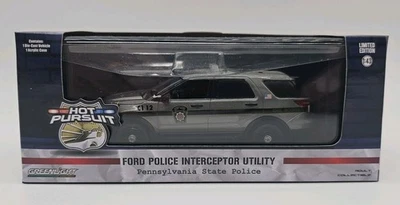 Pennsylvania State Police 2019 Ford Interceptor Utility SUV 1:43 Greenlight Hot - Image 1 of 4