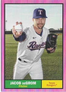 2024 Topps Archives JACOB deGROM Pink Foilboard -TEXAS RANGERS- #24 - Picture 1 of 1