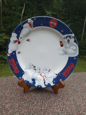 Plato de oso polar Gibson Coca-Cola 1998 usado sin astillas sin grietas cubiertos arañazos Foto 1 de 4