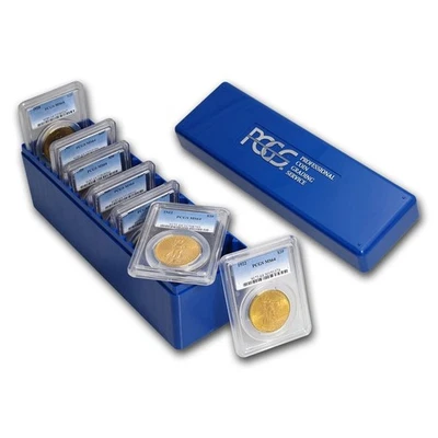 Juego de fecha doble águila oro St Gaudens de 7 monedas de $20 MS-64 PCGS Foto 1 de 4