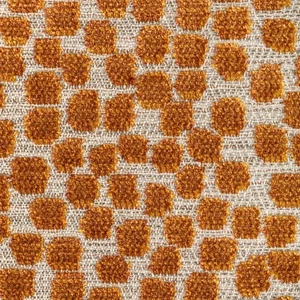 Kravet Versatile Cut Velvet Spots Fabric- Flurries Terracotta 3.20 yds 34849-24 - Picture 1 of 3
