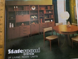 Vintage 1970s Stonehill Furniture Stateroom System Brochure Retro Teak Units - Picture 1 of 4