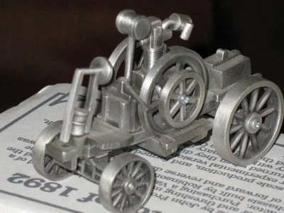 John Deere FROELICH Gas Engine Tractor Pewter Spec-Cast NIB - Image 1 of 4