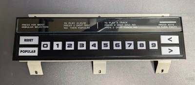 Rowe CD 100 Selection Board with New Button Caps Tested Working - Image 1 of 4