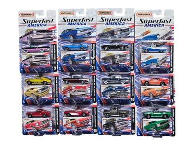 12 Matchbox Superfast America 1/64 压铸汽车套装 — 第 1/2 张图片