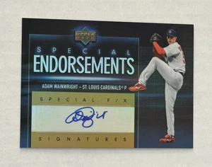 Adam Wainwright 2006 Upper Deck Special Endorsements F/X Signatures Auto Card 🔥 - Picture 1 of 3