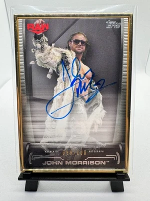 John Morrison Auto /150 – 2021 Topps WWE Undisputed Metal Frame RAW On-Card Auto - Image 1 of 4