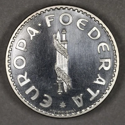 1952 HM Europa Silver 5 Europinos Uncirculated - Image 1 of 2