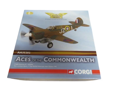 LTD ED CORGI AVIATION ARCHIVE AA35202 P-40E KITTYHAWK IA - NZ3040 COMMONWEALTH - Image 1 of 4