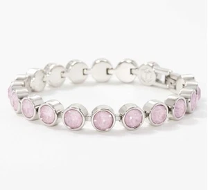 💎Touchstone Kristall Armband Rose 7 1/4" Rhodium Neu Zustand - Bild 1 von 1