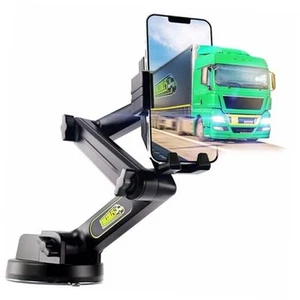 Phone Mount for Truck Phone Holder for Truck - Heavy Duty Suction Cup + Black - Afbeelding 1 van 7