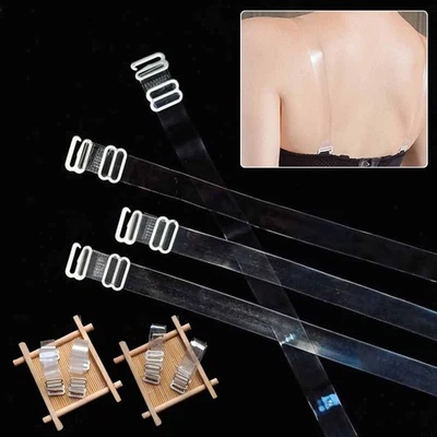 Transparenter Bh Träger 1 2 cm Breit Verstellbar Unsichtbar Rutschfest - Bild 1 von 4