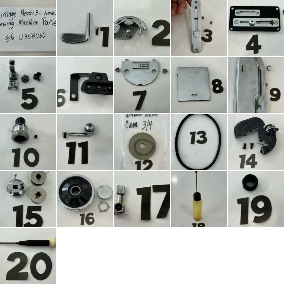 VINTAGE NECCHI BU NOVA SEWING MACHINE PARTS - Image 1 of 1