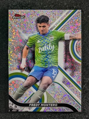 2022 Topps Finest MLS FREDY MONTERO 33/175 Speckle Ref Seattle Sounders #70 - Image 1 of 3