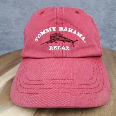 Tommy Bahama Hat Cap Strap Back Red Marlin Relax Adjustable Casual Cocktail  - Image 1 of 4