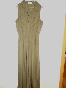 Mono BE BOP verde oliva sin mangas pierna ancha con bolsillos - talla XL - Imagen 1 de 7