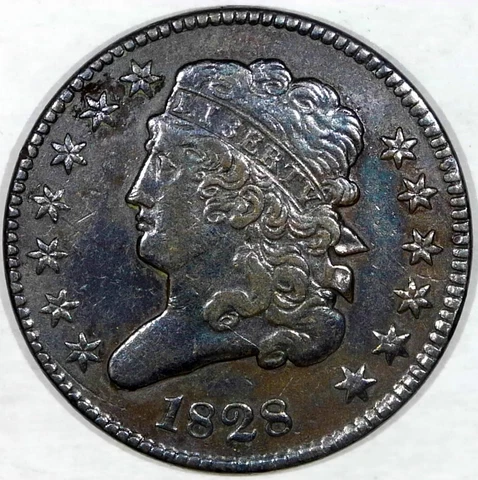 1828 Half Cent - 13 Stars - XF DETAILS #200 Cover