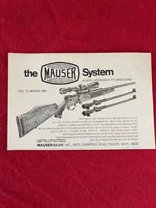 Vintage 1972 Mauser Model 660 Print Ad - Picture 1 of 7