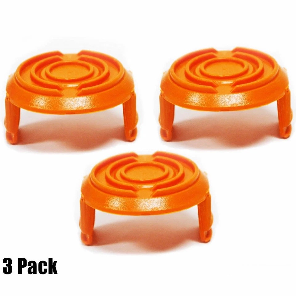 3Pack Worx WA6531 GT Trimmers Spool Caps WG150 WG151 WG152 WG169 WG165 WG170 - Image 1 of 4