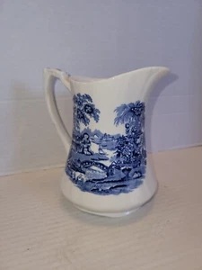 Alfred Meakin Staffordshire England Tonquin Blue tall Creamer - Picture 1 of 12