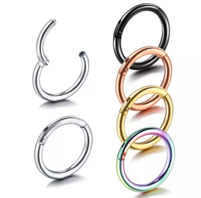 Nasenpiercing Piercing Clicker Ohr Helix Septum Nase Ring Lippe 1,2mm  8,10 mm - Bild 1 von 2