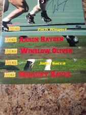 1995 Signature Rookies Football Autographed Photograph lot of 5 mercury hayes+4