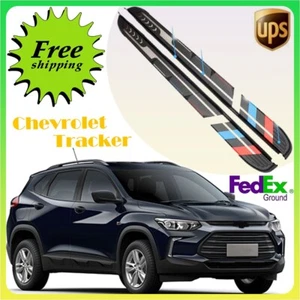 Fits for Chevrolet Tracker 2019-2024 2PCS Fixed Running Board Side Step Pedal - Picture 1 of 9