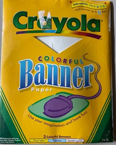 Papel pancarta colorido Crayola 3 ajustable hasta 11 pies azul, amarillo, moteado - Imagen 1 de 2