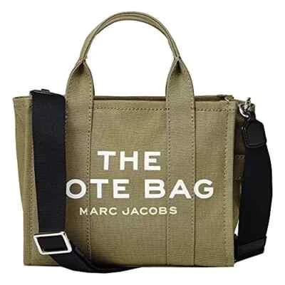 Marc Jacobs V1610 Khaki Traveler Cotton Tote Shoulder Bag Size 13x10x5 in - Image 1 of 2