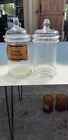 Paire de Pots a Pharmacie en verre Transparent