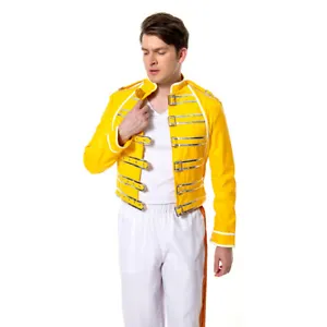 Queen Lead Vocals Freddie Mercury Cosplay Wembley On Stage Costume Jacket Party - Picture 1 of 12
