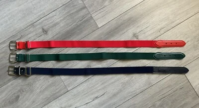 Lote de cintos de beisebol juvenis Adidas - Verde esmeralda, vermelho, azul - Meninos ou meninas - Imagem 1 de 4