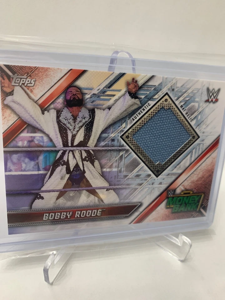 2019 TOPPS WWE EVENT USED MAT RELIC BOBBY ROODE MONEY IN THE BANK # DMR-BR - Image 1 of 3