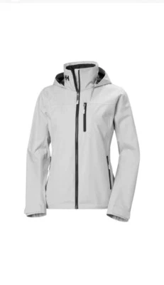 Helly Hansen Crew Hooded 2.0 Women's Size 2XL Jacket, Grey Fog, - Image 1 of 4