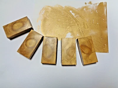 ARTIDEE Enkaustic gold 5 Malblöcke je ca. 10 g Encaustic Enkaustik metall Farbe Wachs