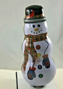 Bevande pupazzo di neve decorativo da collezione latta - Foto 1 di 6