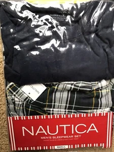 60% Off Nautica Men Navy Short Sleep Wear Set -S - Picture 1 of 2