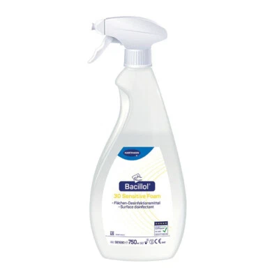 HARTMANN Bacillol 30 Sensitive Foam 750ml Sprühflasche Flächendesinfektion Spray Schaum