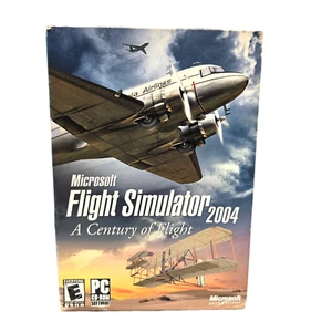 MICROSOFT FLIGHT SIMULATOR 2004 A CENTURY OF FLIGHT PC GAME 4 CD ROM VINTAGE - Picture 1 of 4