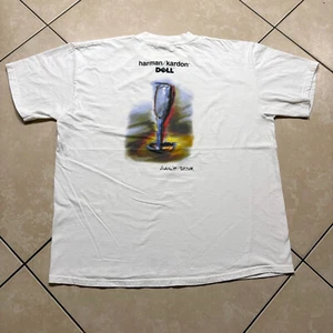 RARE Vintage 90s Y2K DELL Computer Harman Kardon Audio Team Promo T-Shirt XL VTG - Picture 1 of 8