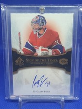 2007-08 UD SP Authentic Sign Of The Times Auto Rookie Carey Price Canadien 