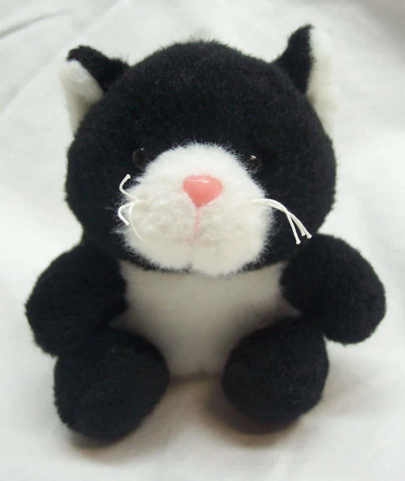 Ganz MUY LINDO BLANCO Y NEGRO "Tiny Paws" Gatito Gato 4" Peluche ANIMAL DE PELUCHE Juguete Foto 1 de 4