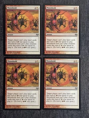 4x Moonhold NM Eventide MTG Magic The Gathering - Image 1 of 2