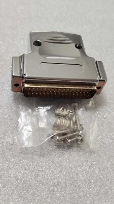 2 Pcs) Cinch D-Sub Connector DD-50P  50 Pins Gold Plated 3 Row  Shell Screw Lock - Image 1 of 4